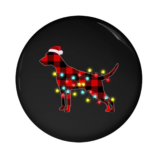 Weimaraner Christmas Dog Lover Pajamas Pin Buttons