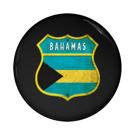 Bahamas coat of arms flag design Pin Buttons