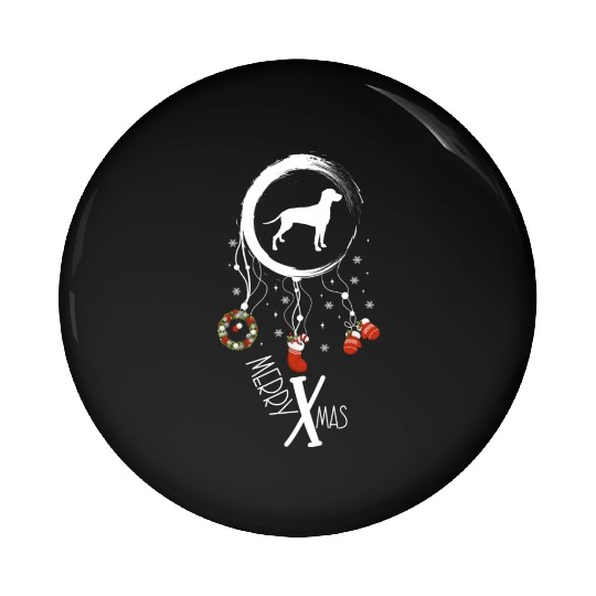 dog dreamcatcher Christmas Weimaraner Pin Buttons