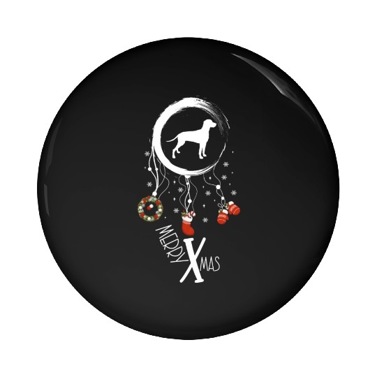 dog dreamcatcher Christmas Weimaraner Pin Buttons