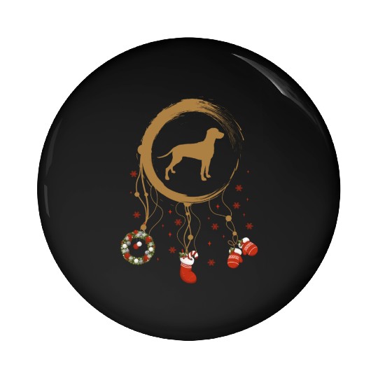 dog dreamcatcher Christmas Weimaraner Pin Buttons