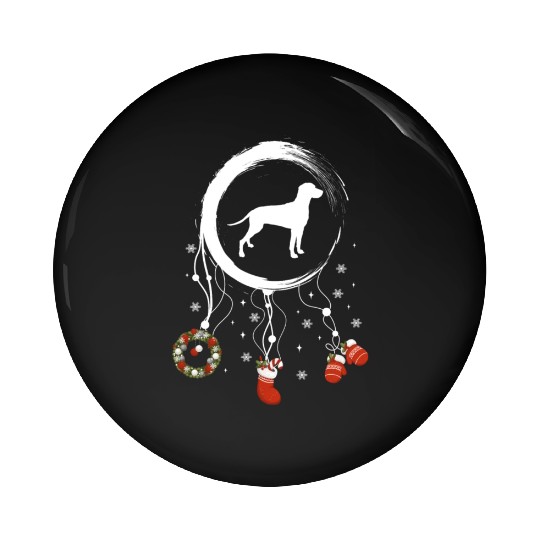 dog dreamcatcher Christmas Weimaraner Pin Buttons