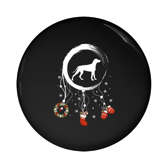 dog dreamcatcher Christmas Weimaraner Pin Buttons