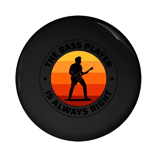 Bass Guitar Player Music Musician Bassist Funny Pin Buttons