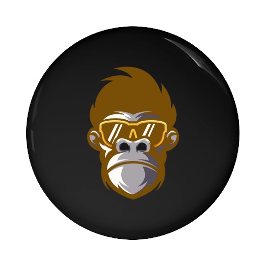 monkey face Pin Buttons