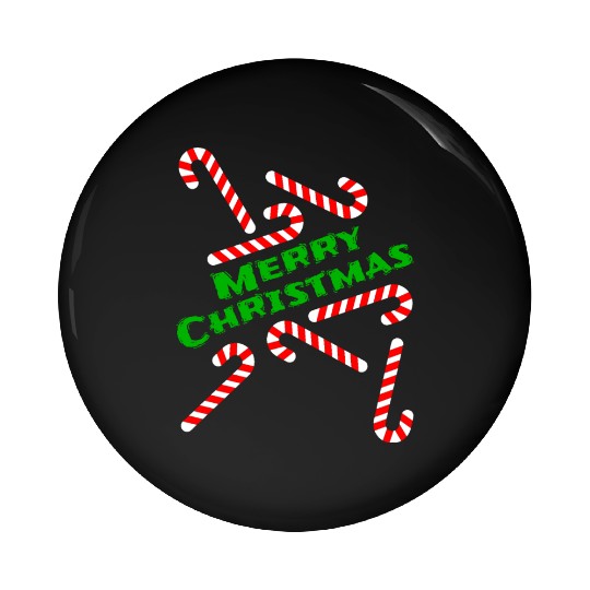 Candy Cane Merry Christmas Gift Idea sweets winter Pin Buttons