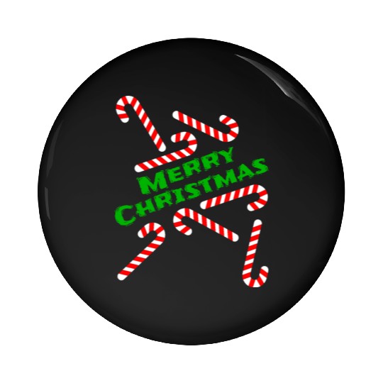 Candy Cane Merry Christmas Gift Idea sweets winter Pin Buttons