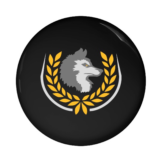 Laurel Wreath Bad Wolf Pin Buttons