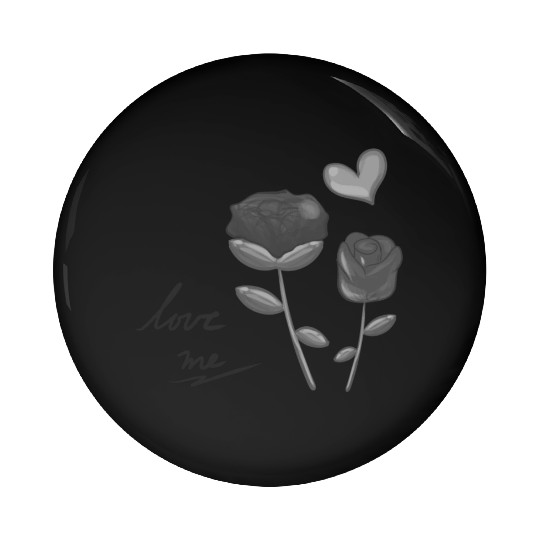 two flowers nature plant flower grey Pin Buttons