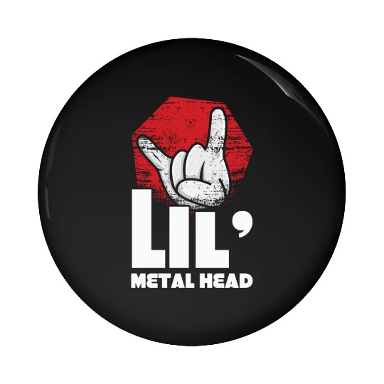 Rock Sign Rock Hand Little Metal Kid Music Lover Pin Buttons