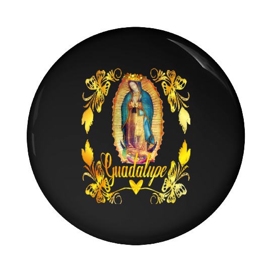 Our Lady Guadalupe Virgin Mary Catholic Decor Pin Buttons