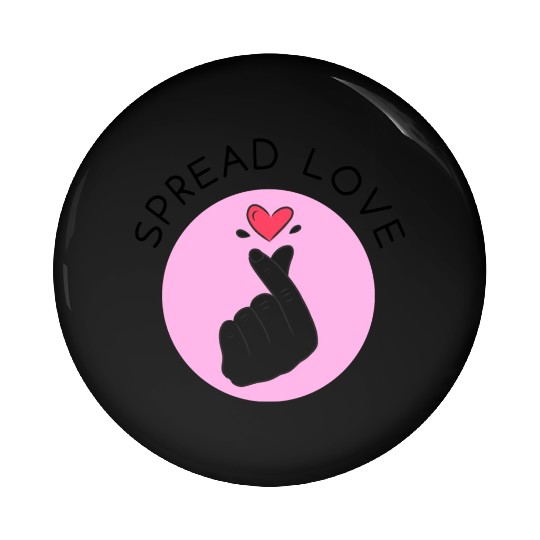 Korean heart symbol - Spread Love Intention Series Pin Buttons