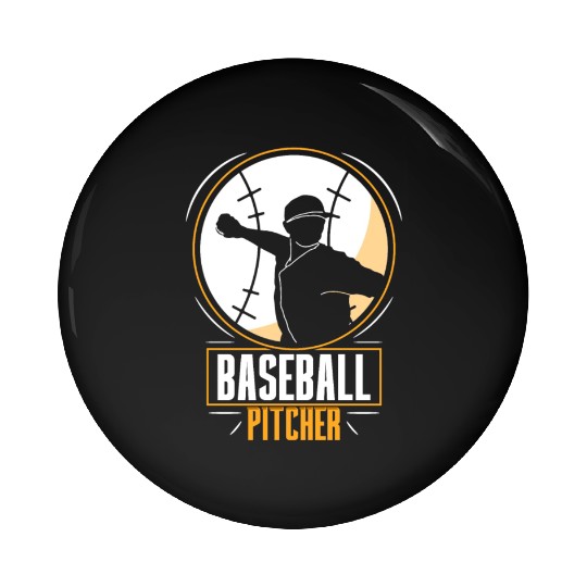 Baseball Pitcher Hobby Player Sayings Pin Buttons