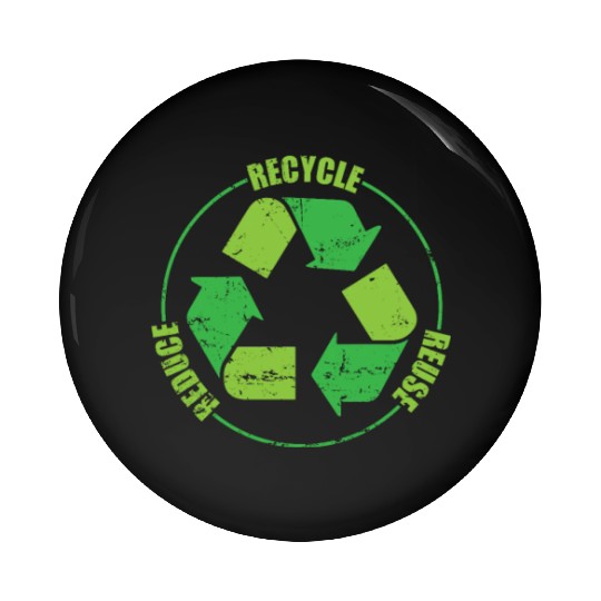 Recycle Nature Environment Planet Earth Pin Buttons