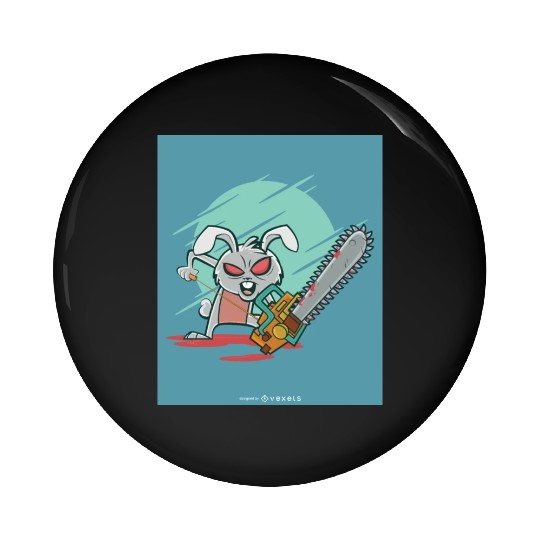Angry rabbit chainsaw Angry rabbit chainsaw inspir Pin Buttons