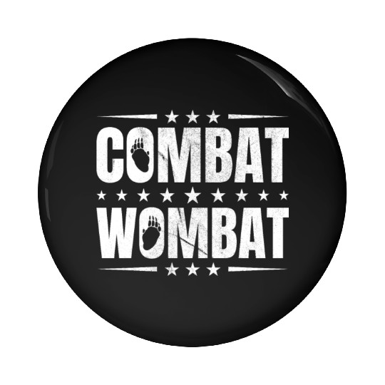 Combat Wombat For A Wombats Lover Pin Buttons