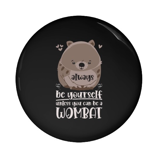 Combat Wombat For A Wombats Lover Pin Buttons