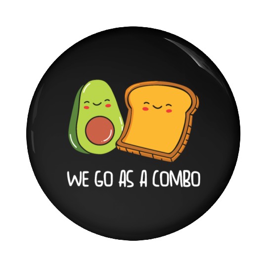 Siblings Avocado Toast Combo Big Sister Brother Pin Buttons