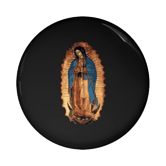 Our Lady Of Guadalupe Catholic Mary Image Pin Buttons