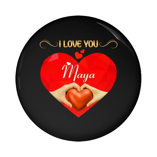 I love you Maya Pin Buttons
