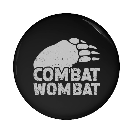 Combat Wombat For A Wombats Lover Pin Buttons