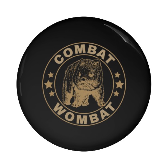 Combat Wombat For A Wombats Lover Pin Buttons