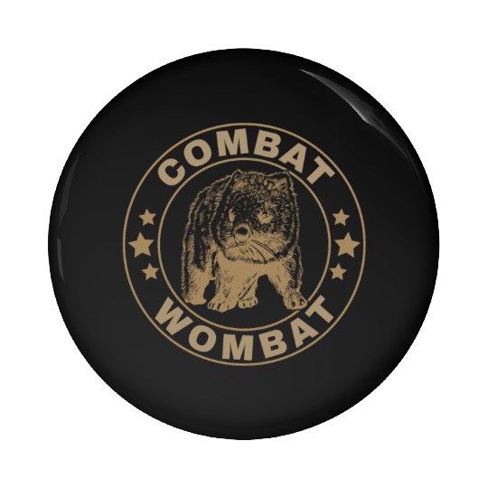 Combat Wombat For A Wombats Lover Pin Buttons