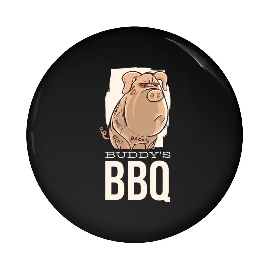 Buddy's BBQ Bacon Pig Buddy's BBQ Bacon Pig inspir Pin Buttons