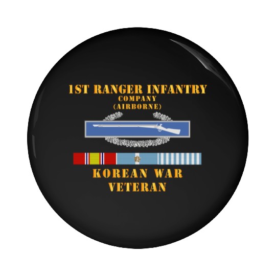 1st Ranger Infantry Company Airborne w CIB w KOREA Pin Buttons