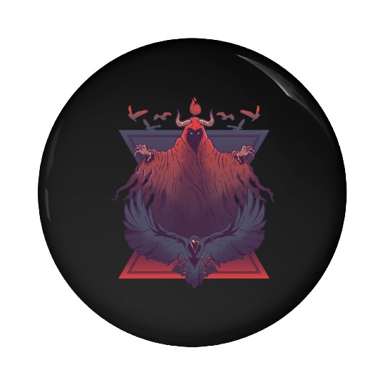 Scary devil creepy eagle Scary devil creepy eagle Pin Buttons