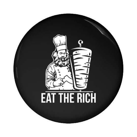 Eat the rich Karl Marx economist Pin Buttons