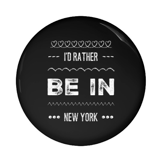 I'd rather be in New York City taxi Broadway Wall Pin Buttons
