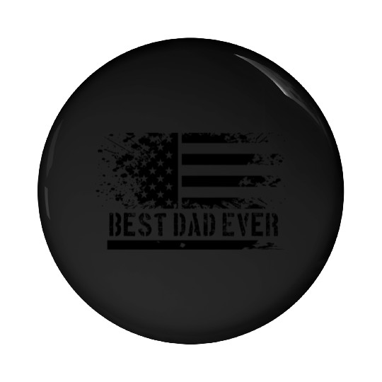 USA flag best dad ever Pin Buttons