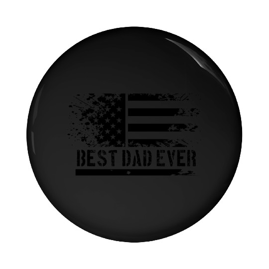 USA flag best dad ever Pin Buttons