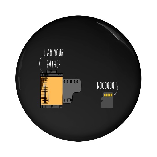 Funny Photography Film Father of SD Card Pin Buttons