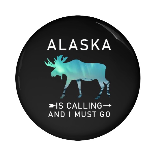 Alaska Gift USA Natur Bär Denali Grizzly Wald Pin Buttons