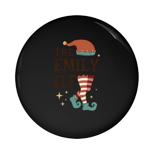 The Emily Elf - Christmas Pajama for Emily Pin Buttons