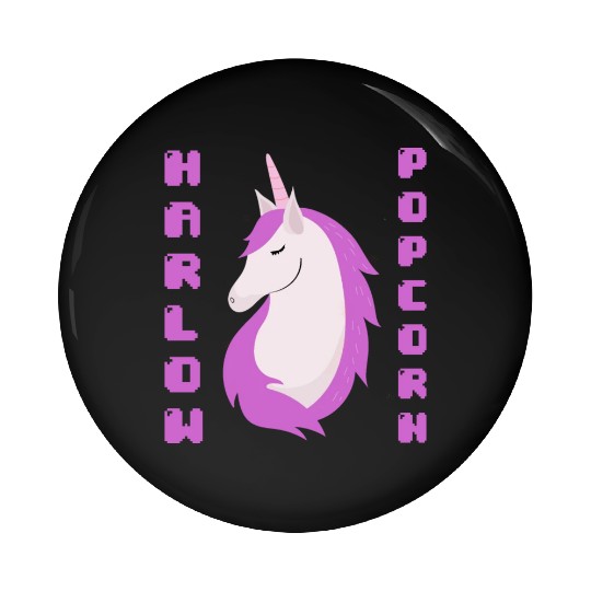 Harlow And Popcorn Merch Popcorn The Pony Pin Buttons