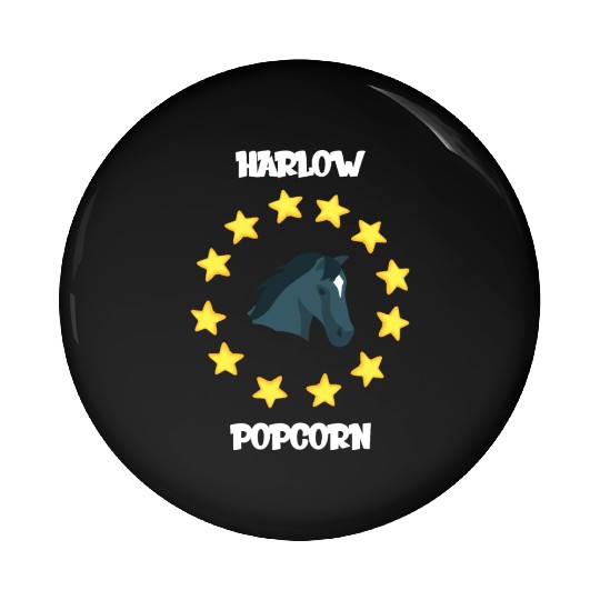 Harlow And Popcorn Merch Popcorn The Pony Pin Buttons