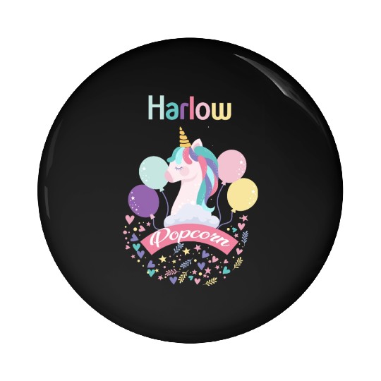 Harlow And Popcorn Merch Popcorn The Pony Pin Buttons
