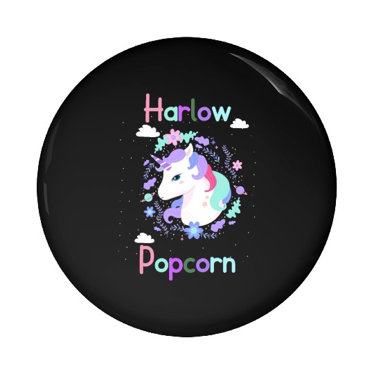 Harlow And Popcorn Merch Popcorn The Pony Pin Buttons