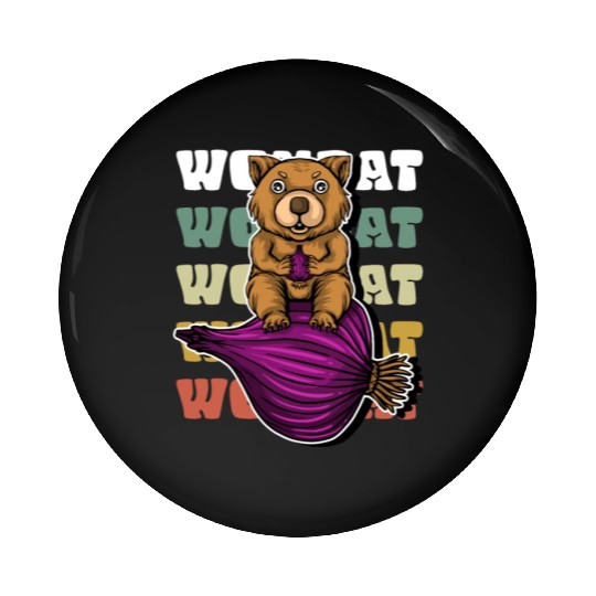 Wombat Onion - Wombat Onion Pin Buttons
