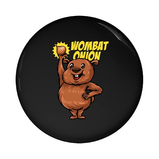 Wombat Onion - Wombat Onion Pin Buttons
