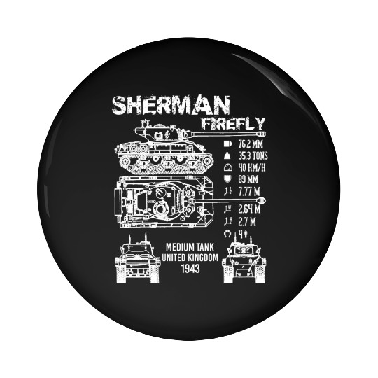 Sherman Firefly Tank Specifications Pin Buttons