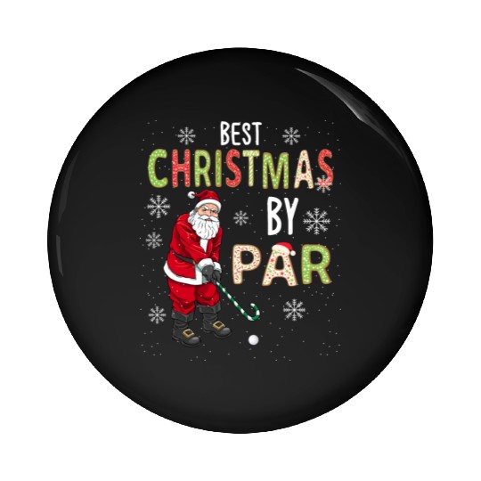 Golf Santa Claus Pun Golfer Gift Golfing Pin Buttons
