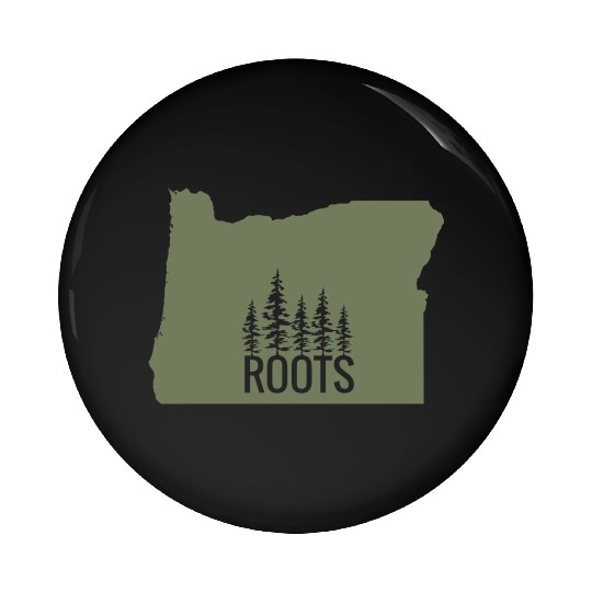 Oregon State Roots Green Pin Buttons