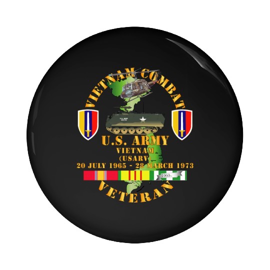 Army Vietnam Combat Veteran US Army Vietnam USARV Pin Buttons