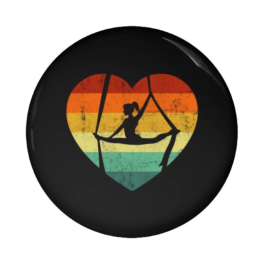 Aerial Silk vintage, Acrobatics Aerial Silks Pin Buttons