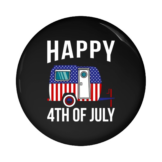 Happy 4th Of July Pin Buttons