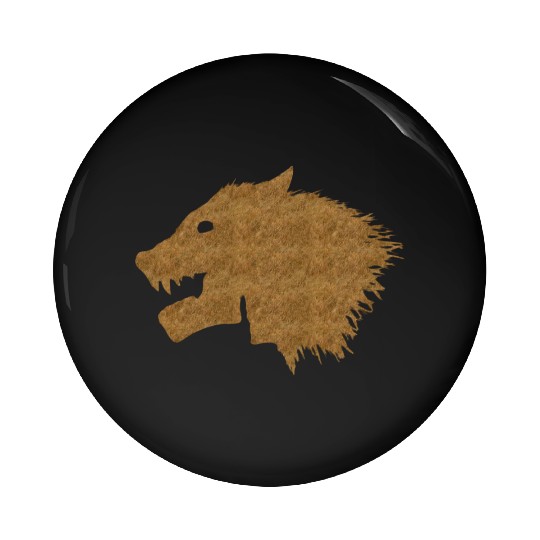 Wolf Pin Buttons